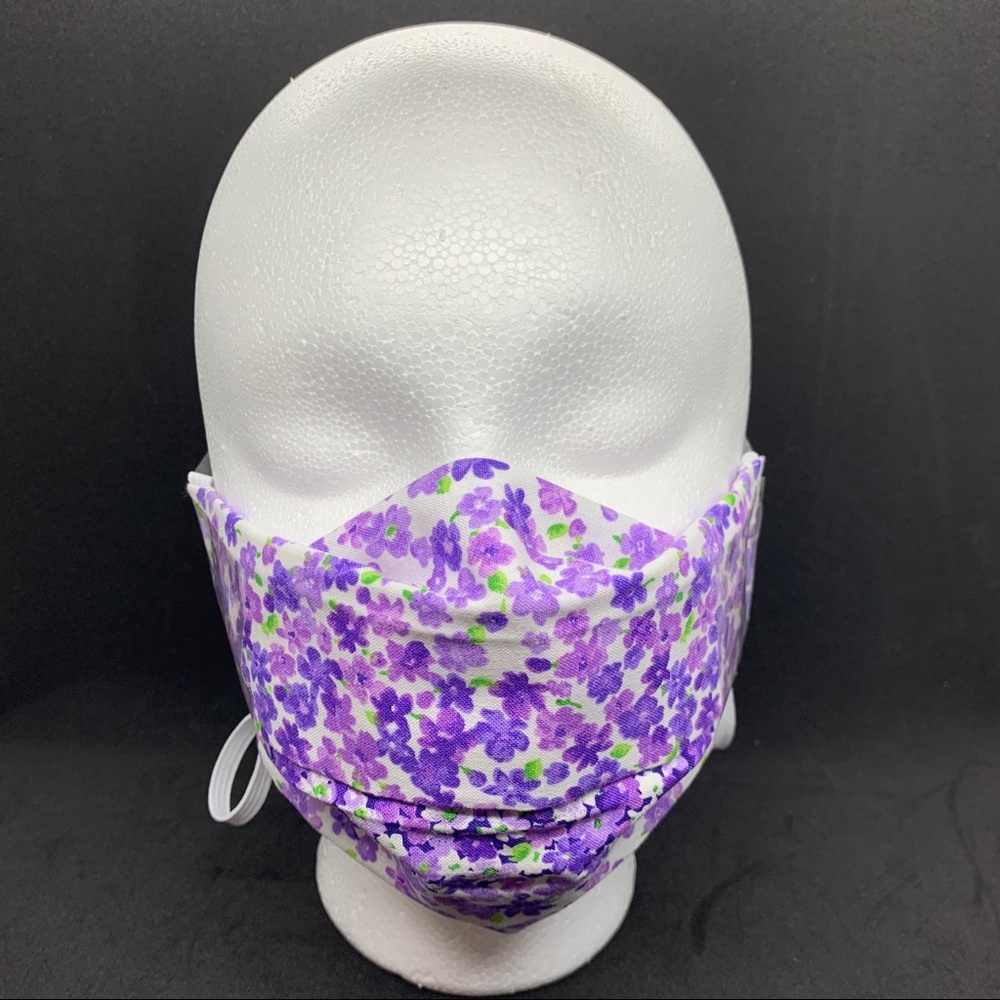 2/$20 Face Mask 3 Layer Nose Bridge Purple Ombré
